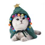 Cute Dog Cat Costume Christmas Cloak Halloween Disguise Cat
