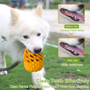 Dog Chew Toys for Aggressive Chewer, Tough Dog Dental Chews Toy, Indestructible DogToys for Large Dogs Puppy Chew Toys,Pineapple